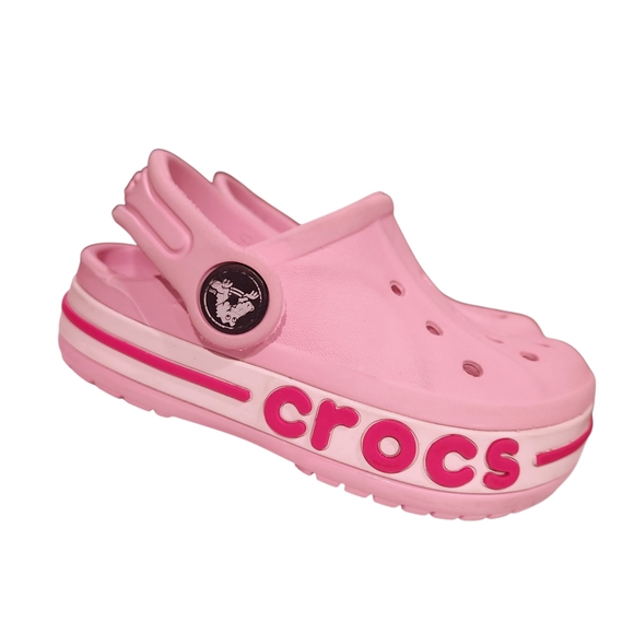 Crocs Kids Classic Pink Clogs Toddler Size 6C - Picture 1 of 7
